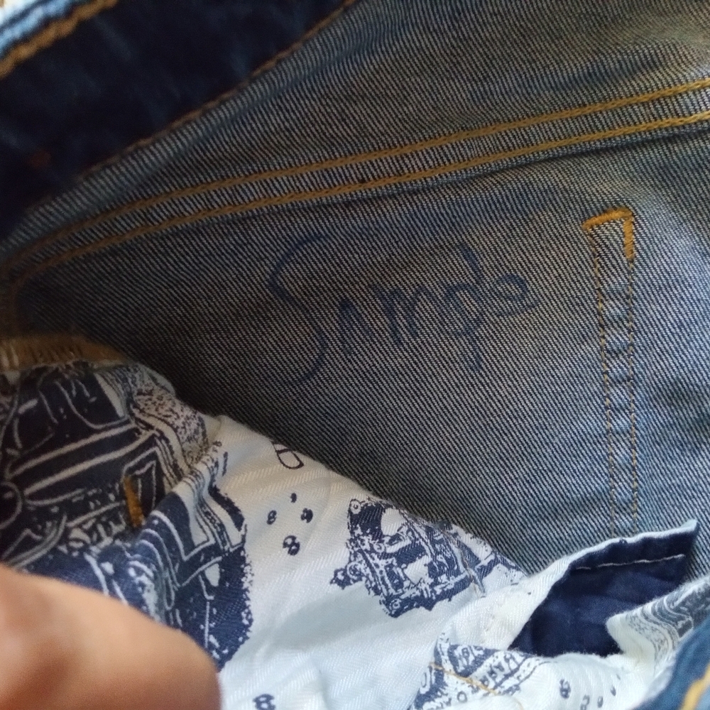 Anthropologie Pilcro Women's Script High-Rise Skinny Jean Cotton Blue Size 28 - Picture 8 of 8